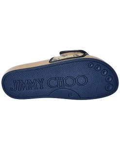 Jimmy Choo Fitz/F Zye Leather-Trim Sandal Women 10 Jimmy Choo Fitz/F Zye Leather-Trim Sandal Women -Valentino shop 1313358094 RLLD 4