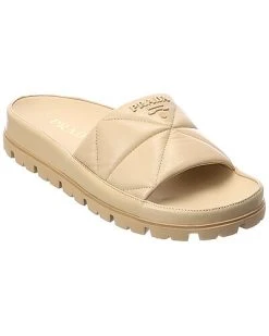 Prada Quilted Leather Slide Women