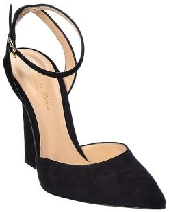 Gianvito Rossi Aura D'Orsay 105 Suede Pump Women