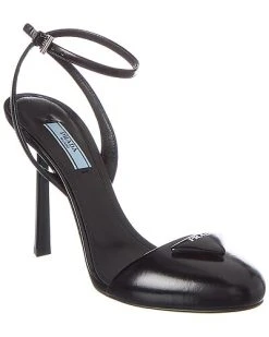 Prada Logo Leather Pump Women