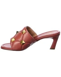 Valentino Roman Stud 65 Leather Sandal Women -Valentino shop 1313367163 RLLD 2