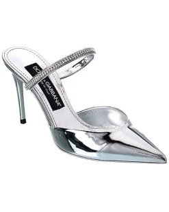 Dolce & Gabbana Crystal Leather Pump Women