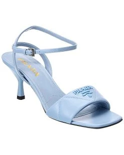 Prada Logo Leather Sandal Women