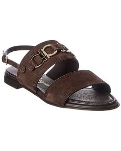 Salvatore Ferragamo Chaim Suede Sandal Women