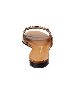 Salvatore Ferragamo Gancini Leather Slide Women -Valentino shop 1313368790 RLLD 3