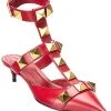 Valentino Roman Stud 40 Leather Ankle Strap Pump Women 2 Valentino Roman Stud 40 Leather Ankle Strap Pump Women -Valentino shop 1313368799 RLLD 1