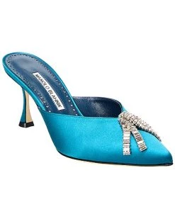 Manolo Blahnik Mbimu 70 Satin Pump Women