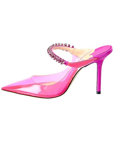 Jimmy Choo Bing 100 Plexi & Satin Pump Women 4 Jimmy Choo Bing 100 Plexi & Satin Pump Women - Image 2