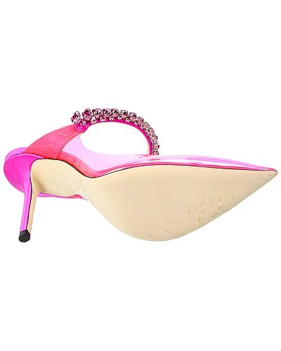 Jimmy Choo Bing 100 Plexi & Satin Pump Women 6 Jimmy Choo Bing 100 Plexi & Satin Pump Women - Image 4