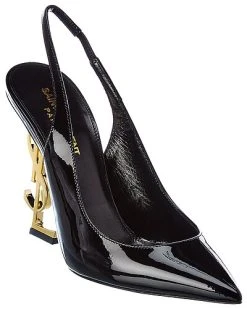 Saint Laurent Opyum 110 Patent Slingback Pump Women