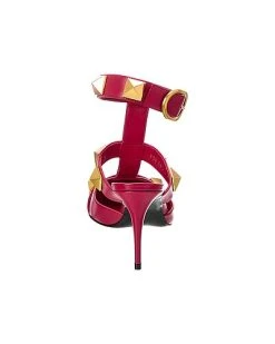 Valentino Roman Stud 80 Leather Ankle Strap Pump Women -Valentino shop 1313374264 RLLD 3
