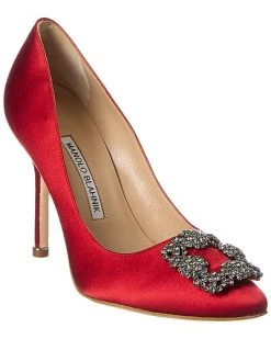 Manolo Blahnik Hangisi 105 Satin Pump Women