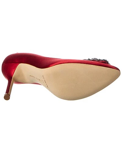 Manolo Blahnik Hangisi 105 Satin Pump Women 6 Manolo Blahnik Hangisi 105 Satin Pump Women - Image 4