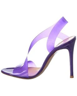 Gianvito Rossi Metropolis 105 Vinyl & Leather Sandal Women -Valentino shop 1313374779 RLLD 2
