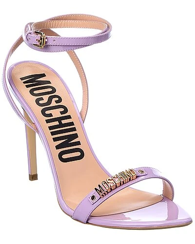 MOSCHINO Logo Patent Sandal Women 3 MOSCHINO Logo Patent Sandal Women
