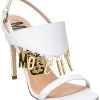 MOSCHINO Logo Lettering Leather Sandal Women 1 MOSCHINO Logo Lettering Leather Sandal Women -Valentino shop 1313381165 RLLD 1