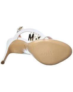 MOSCHINO Logo Lettering Leather Sandal Women -Valentino shop 1313381165 RLLD 4
