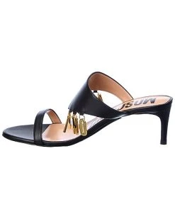 MOSCHINO Logo Lettering Leather Sandal Women -Valentino shop 1313381173 RLLD 2
