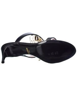 MOSCHINO Logo Lettering Leather Sandal Women -Valentino shop 1313381173 RLLD 4