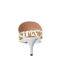 MOSCHINO Logo Lettering Leather Sandal Women -Valentino shop 1313381174 RLLD 3