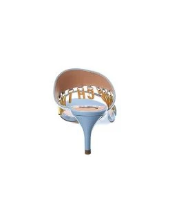 MOSCHINO Logo Lettering Leather Sandal Women -Valentino shop 1313381175 RLLD 3