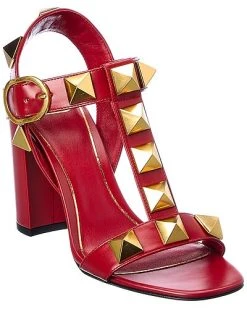Valentino Roman Stud 90 Leather Sandal Women