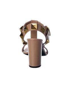 Valentino Roman Stud 90 Leather Sandal Women -Valentino shop 1313382006 RLLD 3