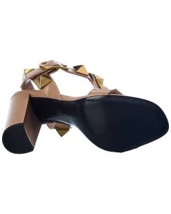 Valentino Roman Stud 90 Leather Sandal Women -Valentino shop 1313382006 RLLD 4