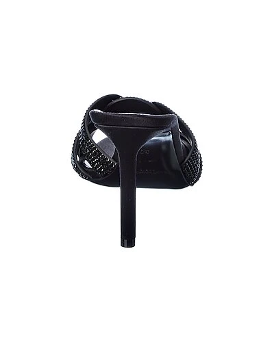 Saint Laurent Tribute 85 Satin & Leather Sandal Women 5 Saint Laurent Tribute 85 Satin & Leather Sandal Women - Image 3