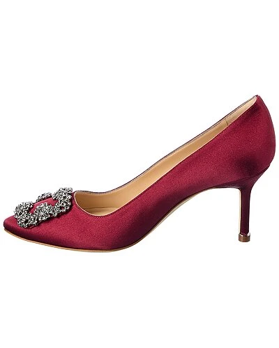 Manolo Blahnik Hangisi 70 Satin Pump Women 4 Manolo Blahnik Hangisi 70 Satin Pump Women - Image 2