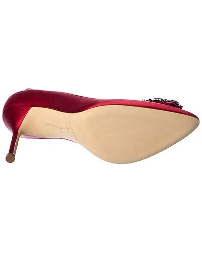 Manolo Blahnik Hangisi 90 Satin Pump Women 6 Manolo Blahnik Hangisi 90 Satin Pump Women - Image 4