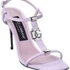 Dolce & Gabbana Logo Leather Sandal Women -Valentino shop 1313383816 RLLD 1