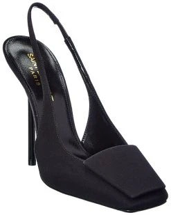Saint Laurent George 115 Satin Slingback Pump Women