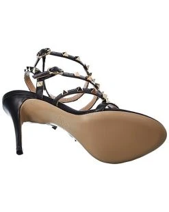 Valentino Rockstud Caged 100 Leather Sandal Women -Valentino shop 1313387265 RLLD 4