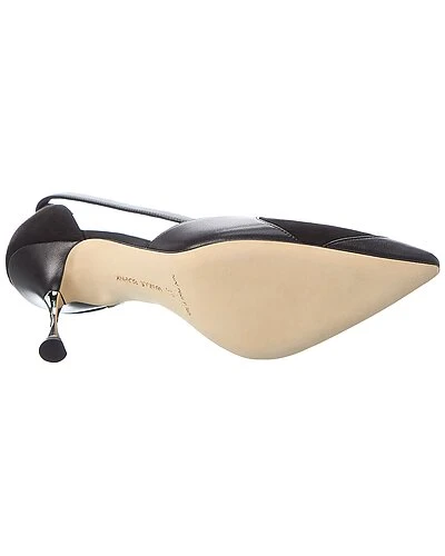 Manolo Blahnik Repim 90 Suede & Leather Pump Women 6 Manolo Blahnik Repim 90 Suede & Leather Pump Women - Image 4