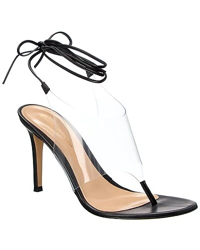 Gianvito Rossi Plexi 95 Leather Sandal Women 3 Gianvito Rossi Plexi 95 Leather Sandal Women