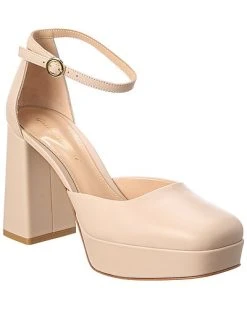 Gianvito Rossi Vian 70 Leather Platform Pump Women