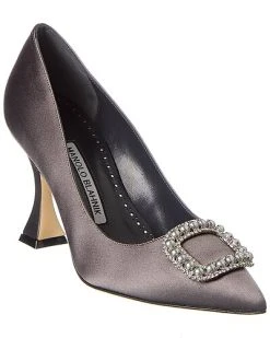 Manolo Blahnik Fabeta 90 Satin Pump Women