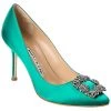 Manolo Blahnik Hangisi 90 Satin Pump Women