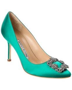 Manolo Blahnik Hangisi 90 Satin Pump Women