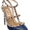 Valentino Rockstud Caged 100 Leather Pump Women -Valentino shop 1313399754 RLLD 1