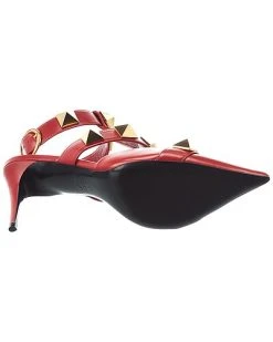 Valentino Roman Stud 80 Leather Ankle Strap Pump Women -Valentino shop 1313399769 RLLD 4