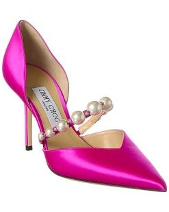 Jimmy Choo Aurelie 85 Satin Pump Women