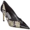 Jimmy Choo Ass 75 Snake-Embossed Leather & Patent Pump Women -Valentino shop 1313399884 RLLD 1