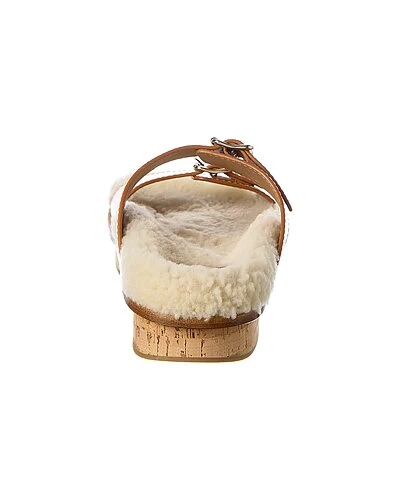 Chloé Marah Leather & Shearling Sandal Women 5 Chloé Marah Leather & Shearling Sandal Women - Image 3
