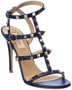 Valentino Rockstud Caged 100 Leather Sandal Women