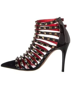 Valentino Rockstud Alcove 100 Patent Bootie Women -Valentino shop 1313400959 RLLD 2