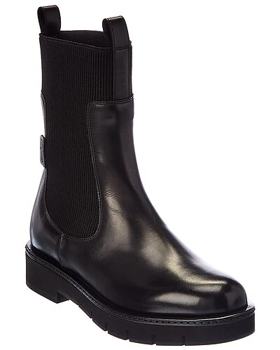 Salvatore Ferragamo Rook Leather Bootie Women 3 Salvatore Ferragamo Rook Leather Bootie Women