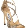 Jimmy Choo Azia 110 Crystal Suede Sandal Women