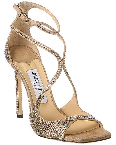 Jimmy Choo Azia 110 Crystal Suede Sandal Women 3 Jimmy Choo Azia 110 Crystal Suede Sandal Women